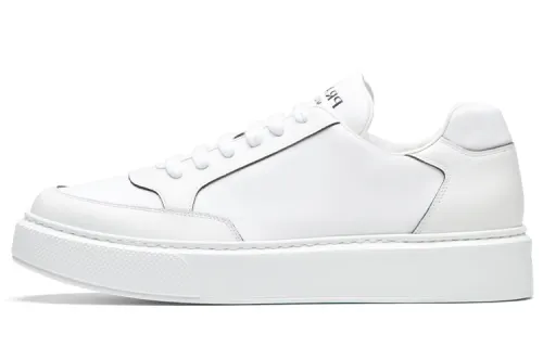 PRADA Macro Fabric Skateboard Shoes Men's White
