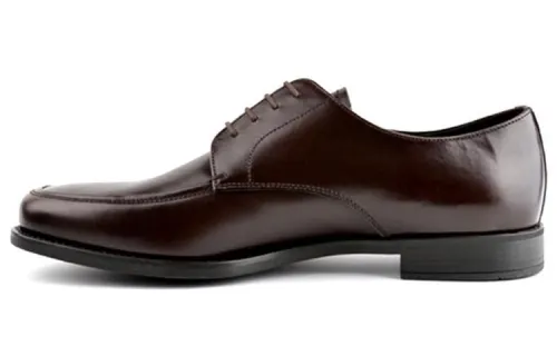 PRADA Dress Shoes Men's Low Top Dark Brown