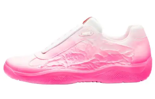 PRADA Att4ck Low top Casual Shoes Unisex Neon Pink
