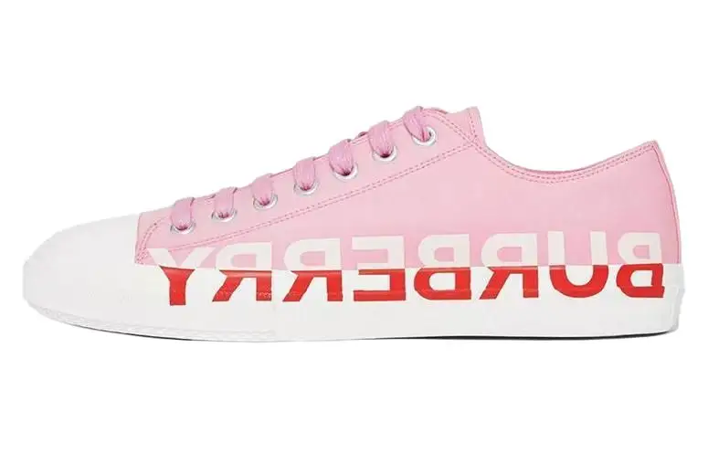 Burberry Low top Stylish Skateboarding Shoes Men's Pink