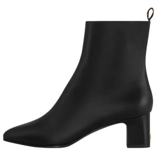 LOUIS VUITTON Donna Cow Leather Ankle Boots 5.5cm Women's Black