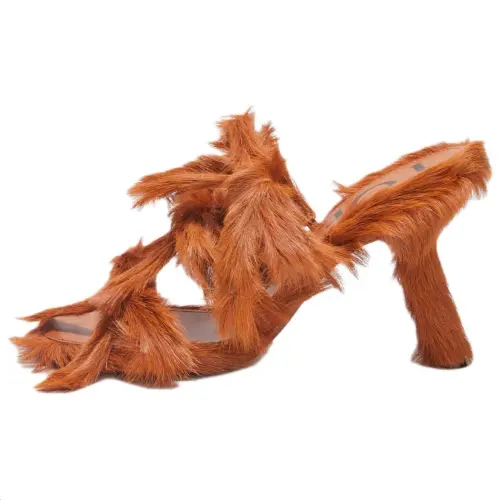 LOEWE Petal Slide Slippers Women's Brown