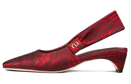 DIOR Mizza Square Toe Cone Heel High Heels Women's