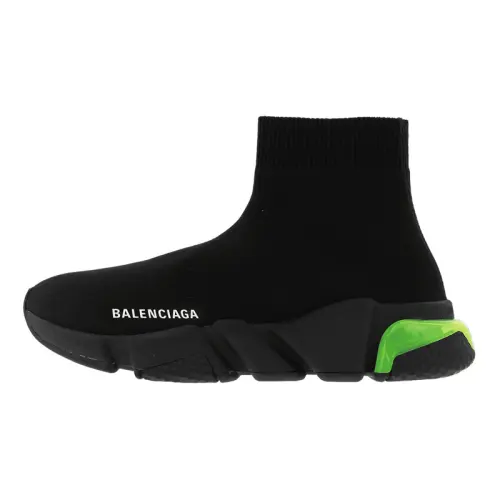 Balenciaga Speed Trainer 'Clear Sole Black Fluo Yellow' Women's