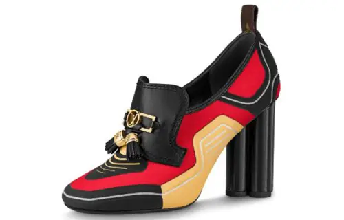 LOUIS VUITTON Swift High Heels Women's Black/Red