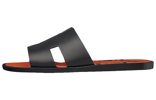 HERMES Izmir Casual Slide Slippers Men's Clay Red