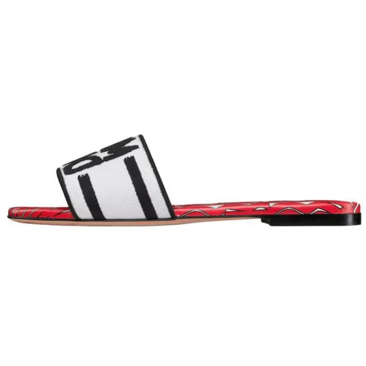 DIOR Dway Slide Slippers Women's Red