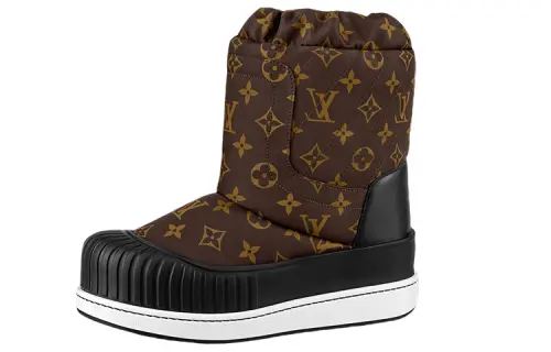 LOUIS VUITTON Polar Short Snow Boots Women's Brown