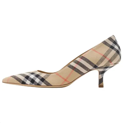 Burberry Dame Slim Heel High Heels 5.5cm Women's Sandy Beige