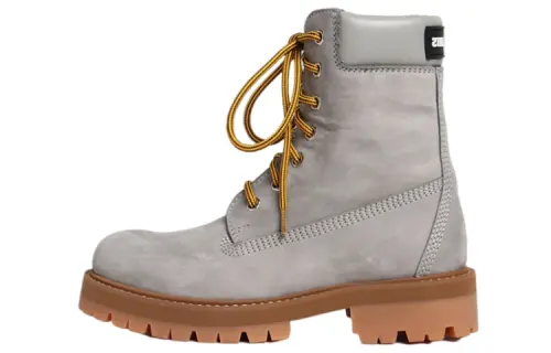 Vetements Short Combat Boots Women's Gray