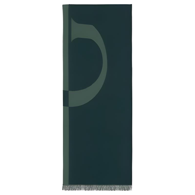 Мужской шарф Gucci Wool Scarf (зеленый)