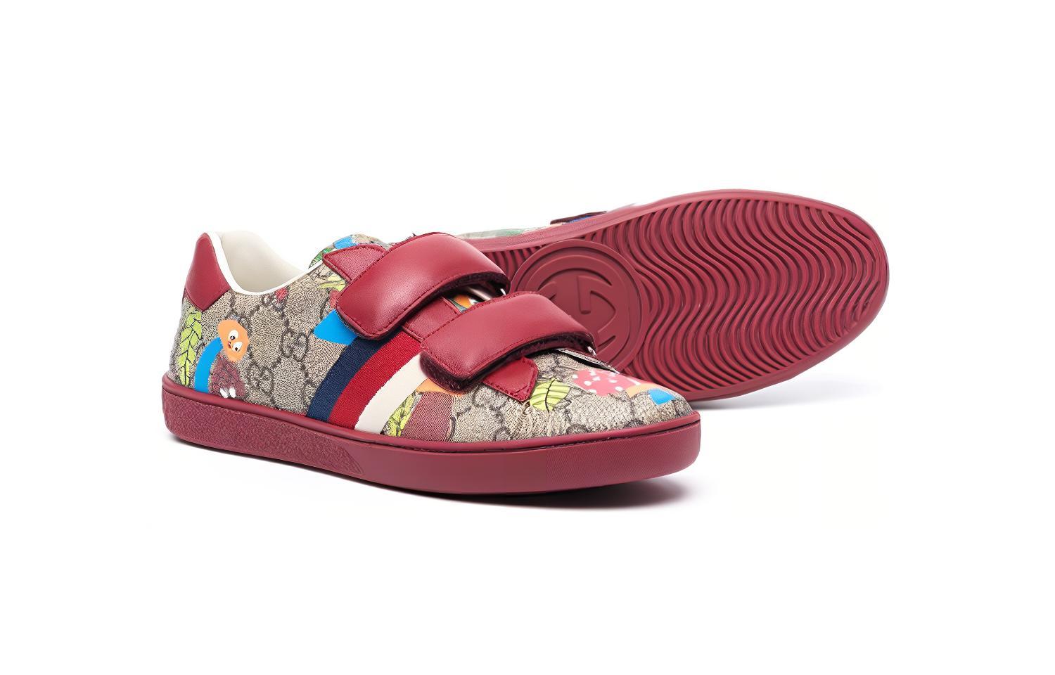 Кеды Gucci (розовые) — фото 4