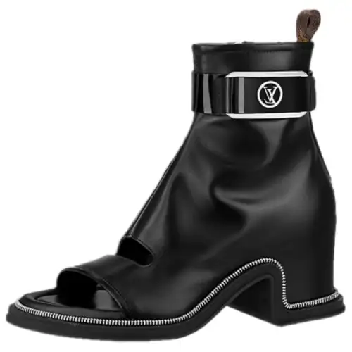 LOUIS VUITTON Moonlight Ankle Boots Women's Black