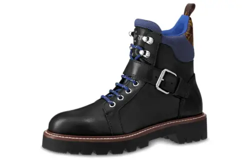 LOUIS VUITTON Shoes Combat Boots 'Blue Black' Women's