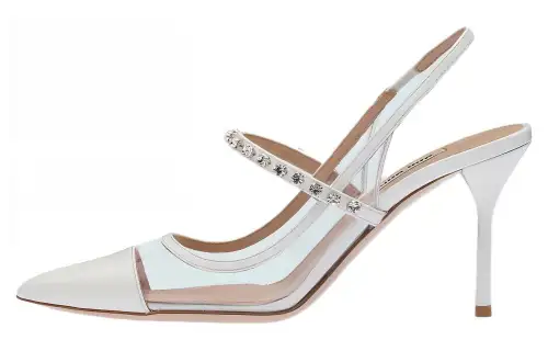 MIU MIU Slim Heel High Heels Women's White