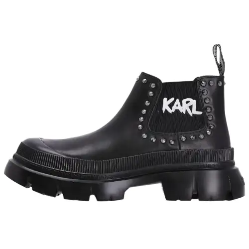 KARL LAGERFELD Chunky Logo-print Chelsea Boots