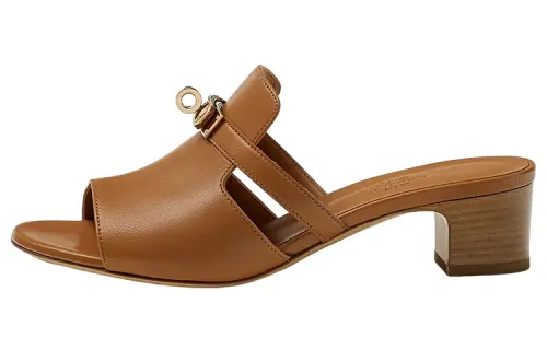 HERMES Candy Stylish Sandal Women's Brown