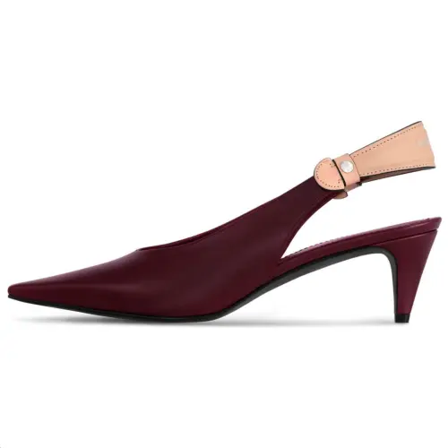 LOUIS VUITTON Legacy Cone Heel High Heels 5.5cm Women's Dark Red