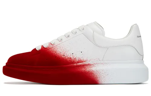 Alexander McQueen Low top Athletic Shoes Men's White Red