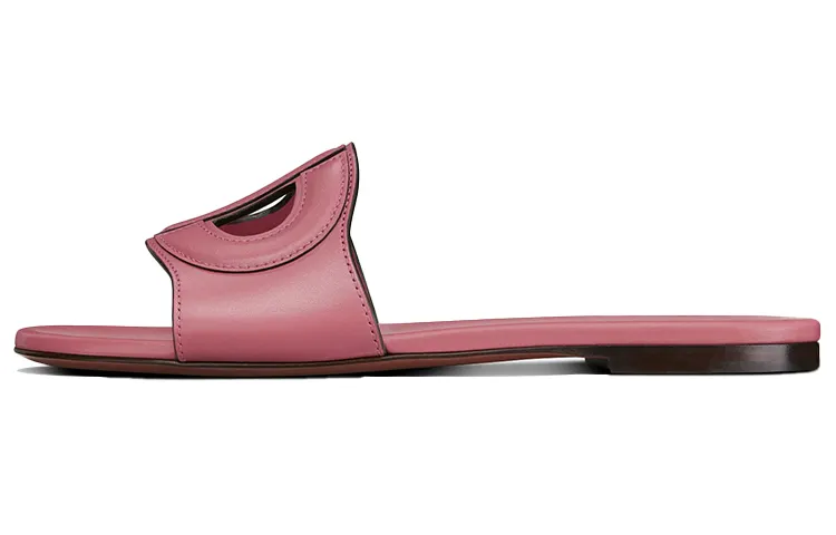 DIOR D Club Slide Slippers Women's Pastel Pink
