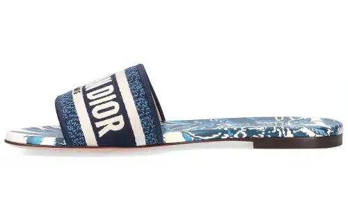 DIOR Dway Slide Slippers Women's Blue