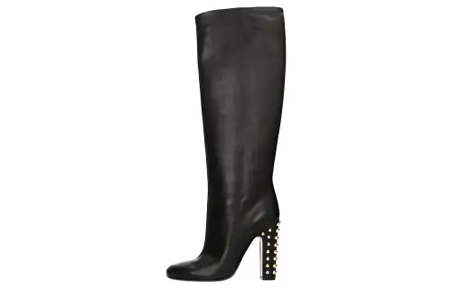 GUCCI Knee High Boots 10cm Women's Black