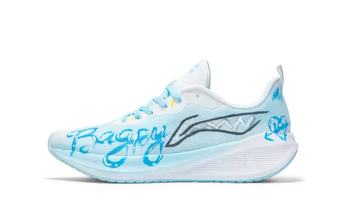 Li Ning Wuyue Slip Resistant, Abrasion Resistant, Breathable Low top Running Shoes Men's Blue