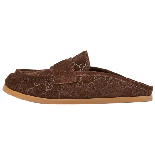 GUCCI Closed Toe Slippers Women's Brown
