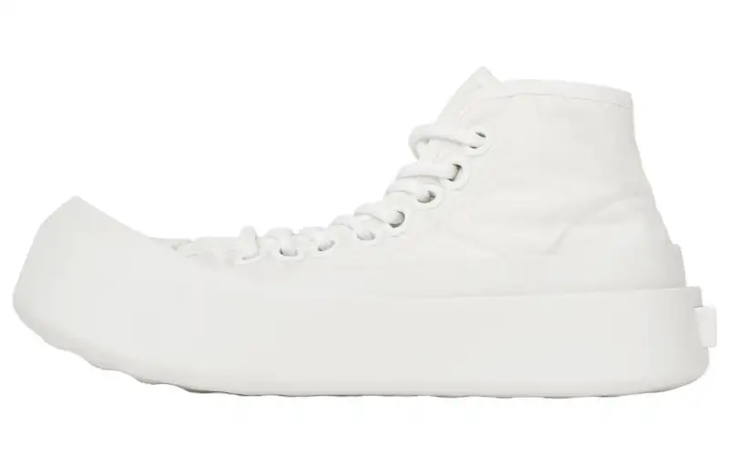 Bottega Veneta Jumbo Mid top Skateboard Shoes Women's White