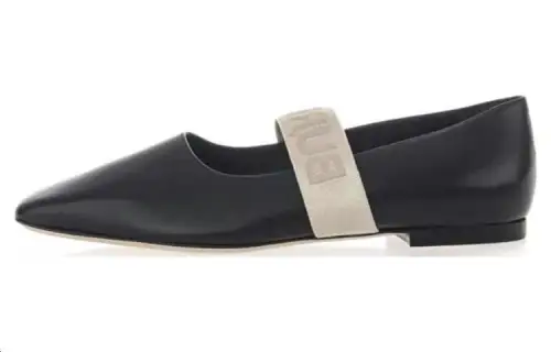 Burberry Leather Women's Casual Shoes Women's Black