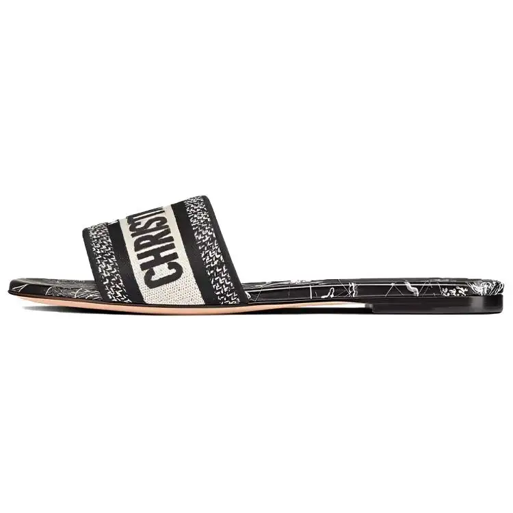 DIOR Dway Slides Deep Black Women's