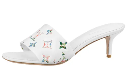 LOUIS VUITTON Revival Slide Slippers Women's White