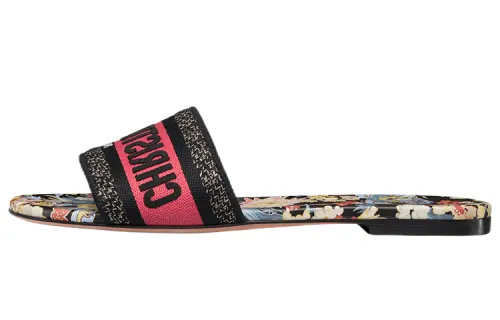 DIOR Dway Slide Slippers Women's Black