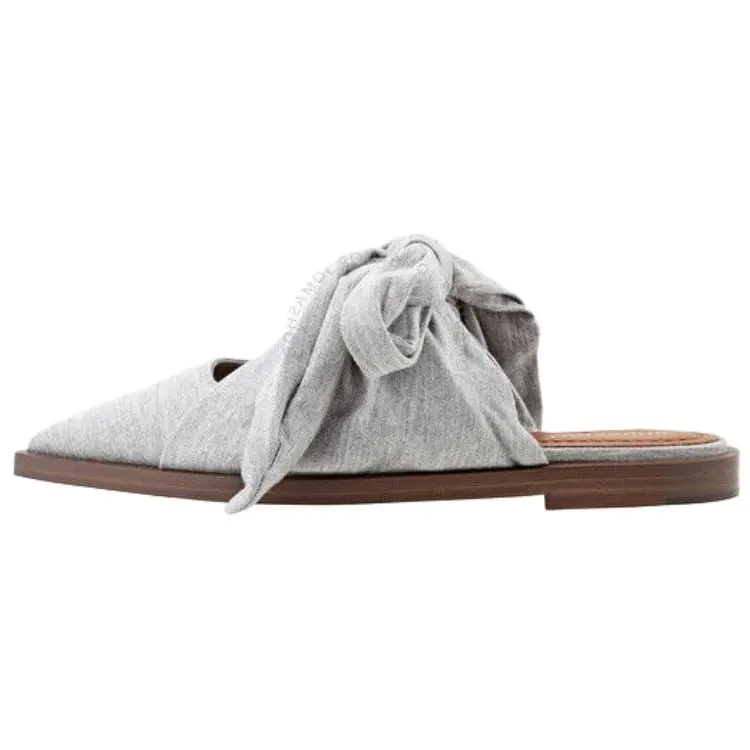 Burberry Closed Toe Slippers Women's Gray