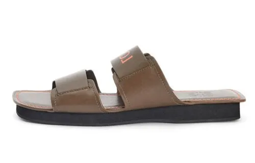 LOEWE Rubber Sole Quiet Slide Slippers Men's Khaki