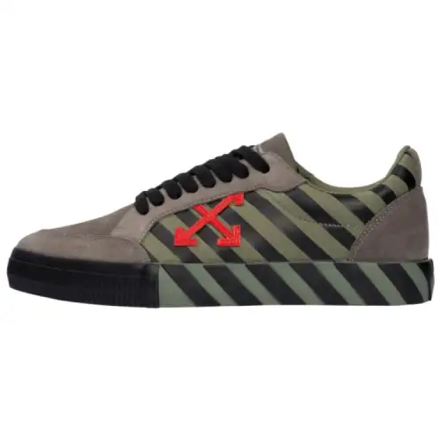OFF WHITE Low Vulc Khaki Red