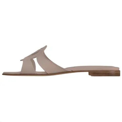 LOUIS VUITTON Isola Quiet Slide Slippers Women's Taupe