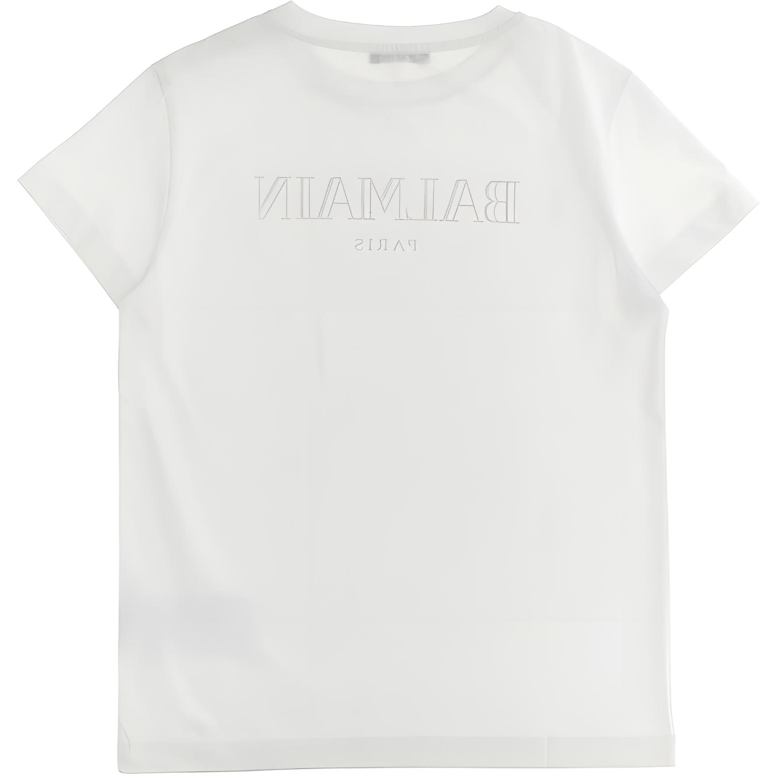 Женская футболка BALMAIN T (белая) — фото 2