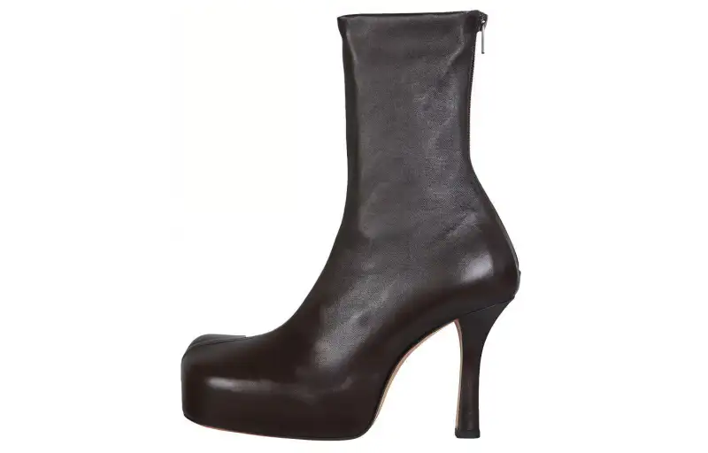 Bottega Veneta Bold Ankle Boots Women's Dark Coffee