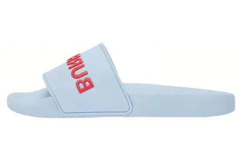 Burberry Slide Slippers Women's Light Blue