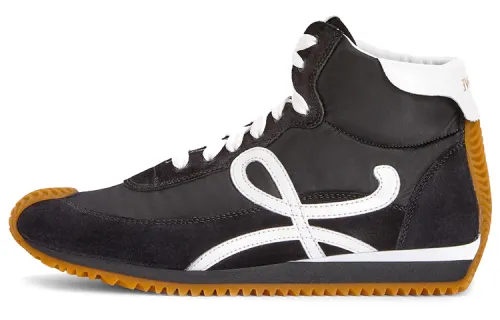 LOEWE Flow Runner Comfortable Casual Shoes Men's Black White