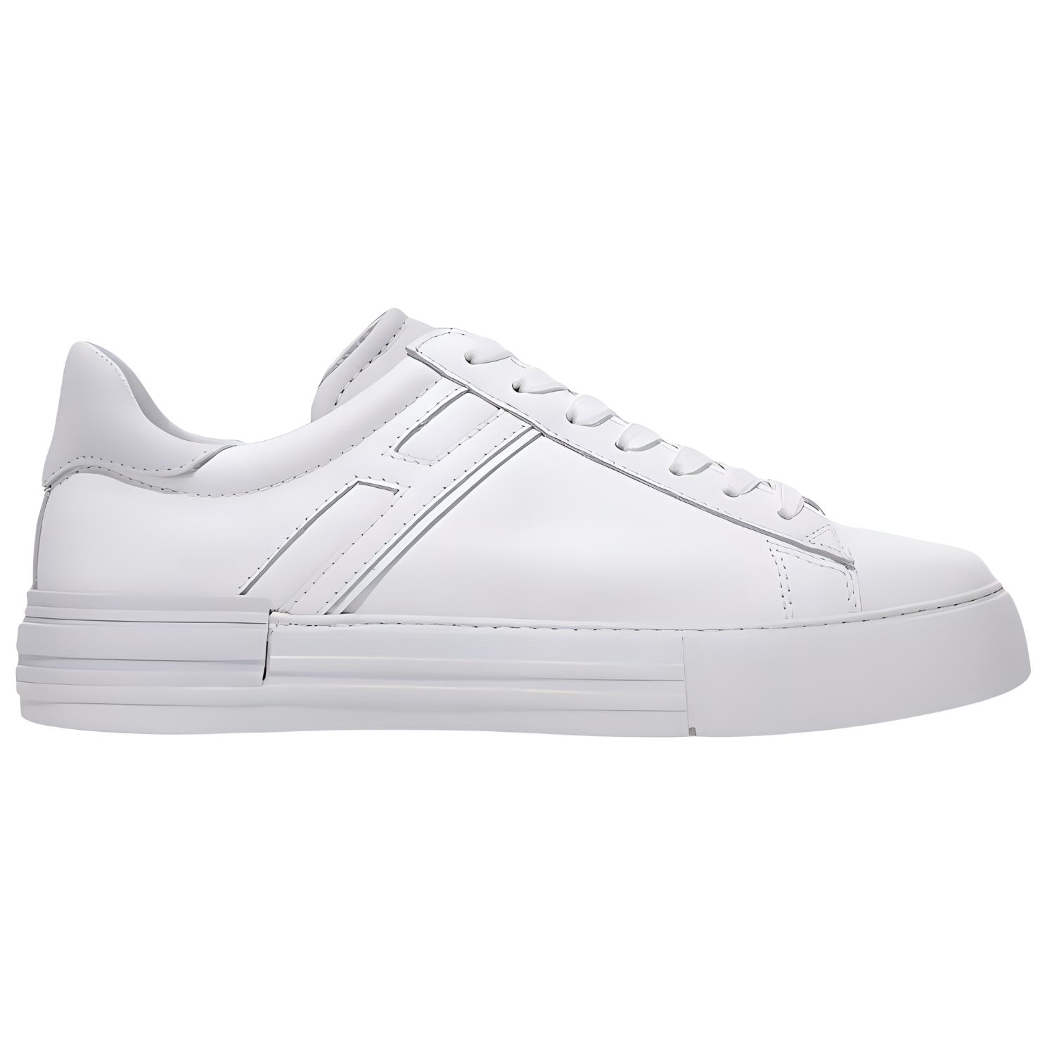 HOGAN Rebel Comfortable Low top Stylish Skateboarding Shoes Men's White