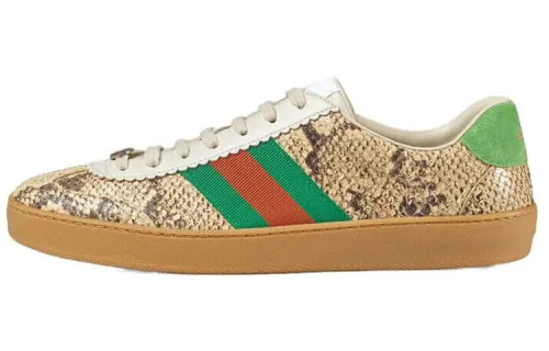 GUCCI Low top Stylish Skateboarding Shoes Men's Brown