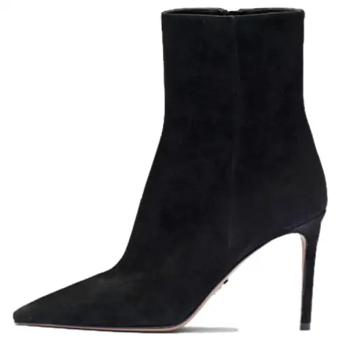PRADA Suede Ankle Boots Women's Black