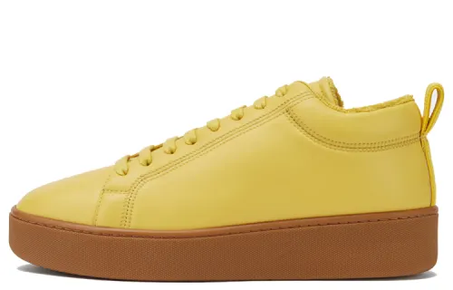 Bottega Veneta Quilt Low top Casual Skate Shoes Women's Yellow