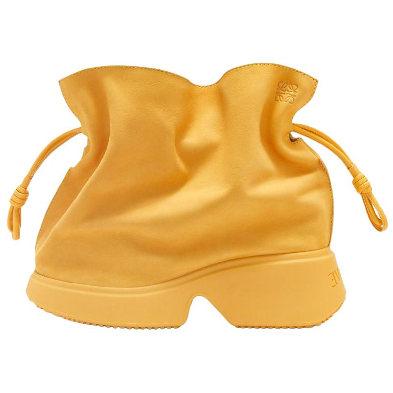 LOEWE Flamenco Suede Ankle Boots Men's Yellow