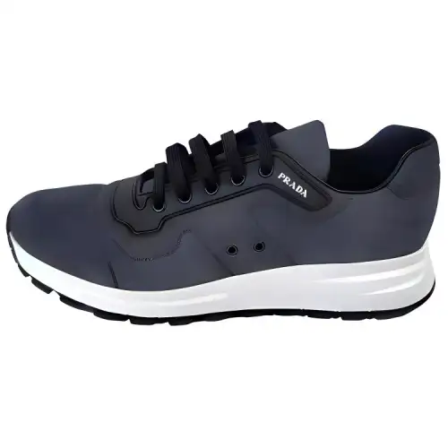PRADA Nylon Low top Casual Shoes Men's Black