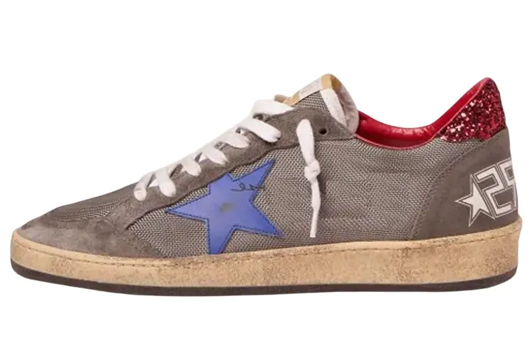 Golden Goose Ball Star Abrasion Resistant Stylish Skateboarding Shoes Men's Gray