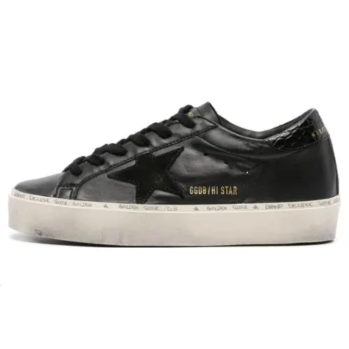 Golden Goose Hi Star Leather Sneakers