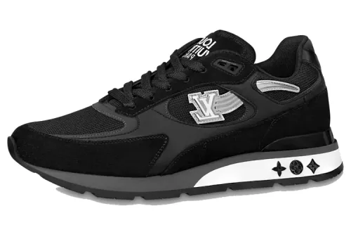 LOUIS VUITTON Run Away Low top Casual Shoes Men's Black